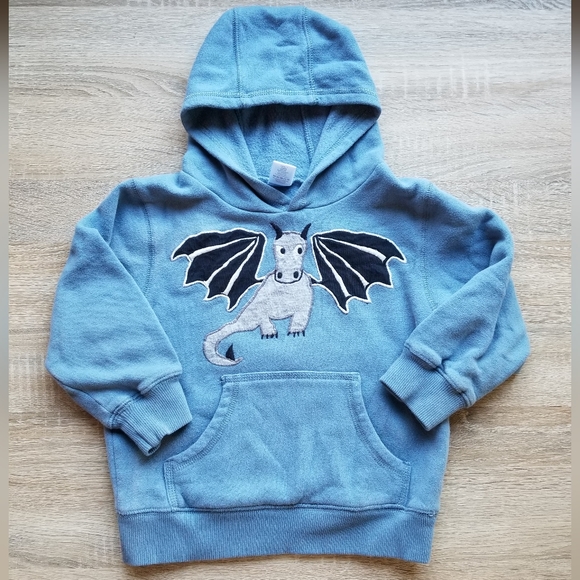 Gymboree Other - 2011 vguc Gymboree 4T-5T soft blue dragon hoodie, warm, vintage, HTF RARE